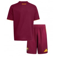 AS Roma Domáci Detský futbalový dres 2025-26 Krátky Rukáv (+ trenírky)